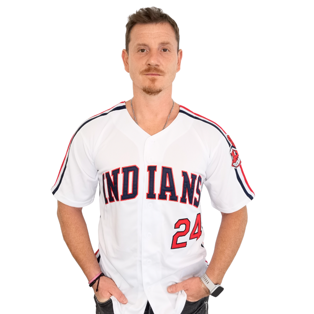 Roger Dorn Indians Baseball Jersey