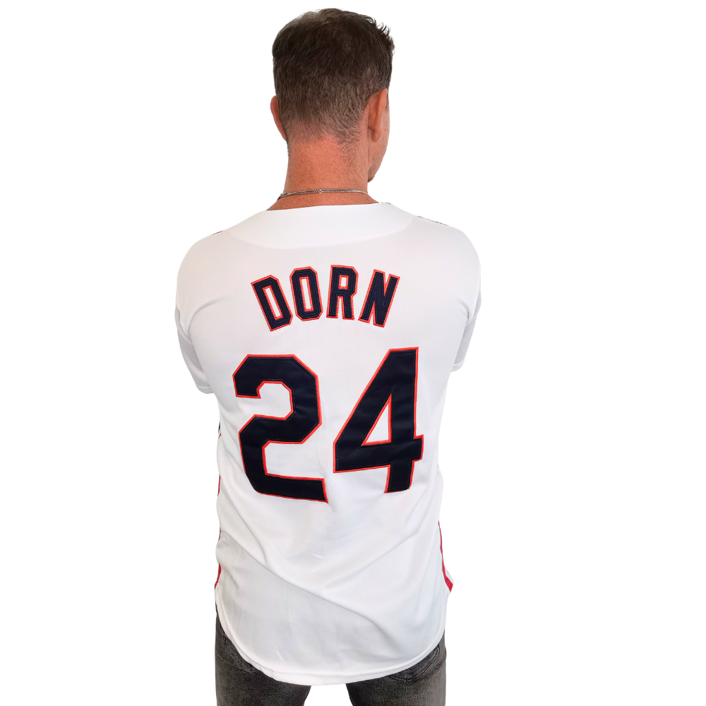 Roger Dorn Indians Baseball Jersey