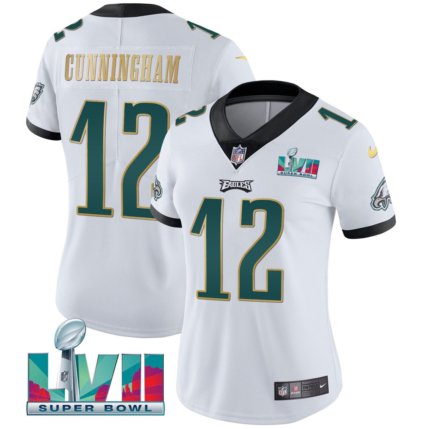 White Gold Trim - Randall Cunningham