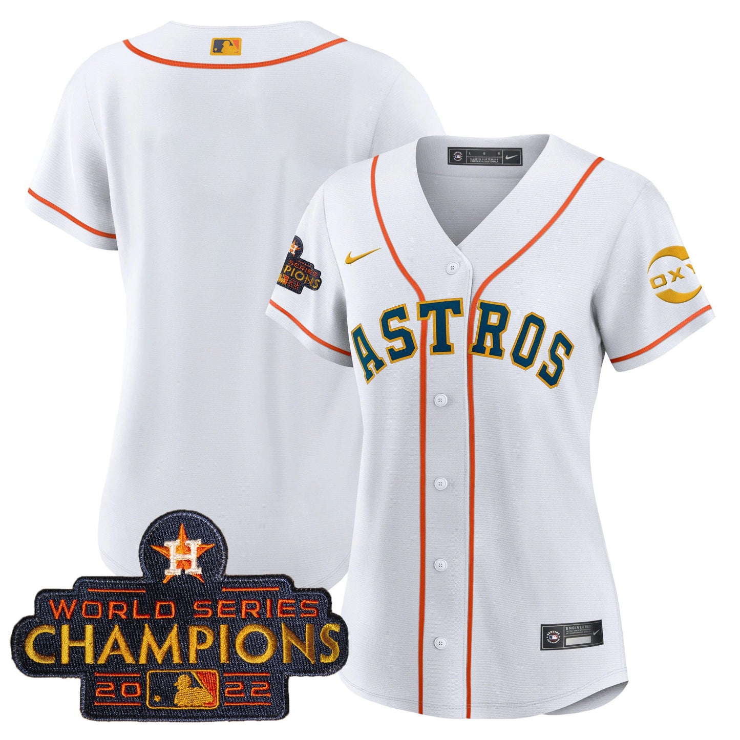 Houston 2022 Champions Gold Rush Oxy Patch Flex Base Jersey