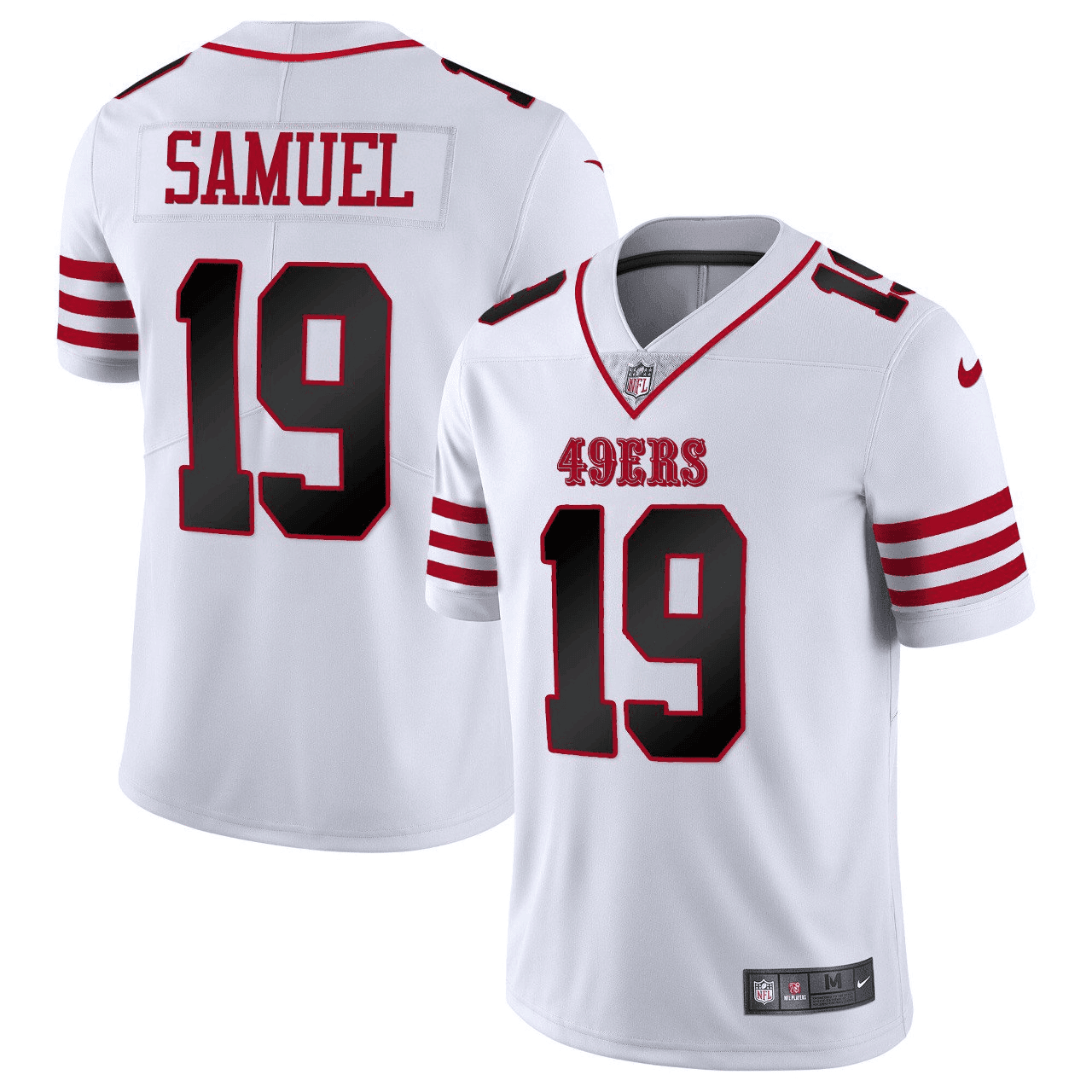 Deebo Samuel San Francisco White Red Trim Jersey