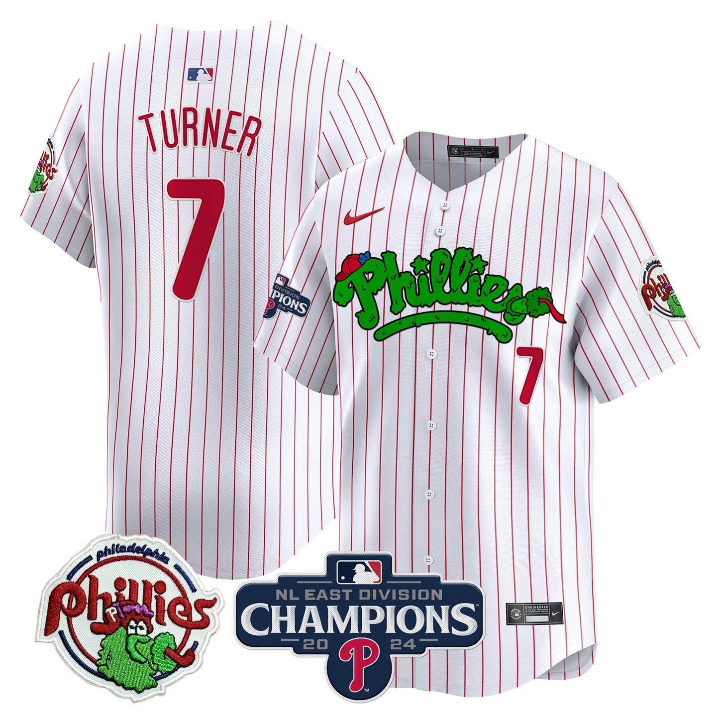 White Pinstripe - Trea Turner