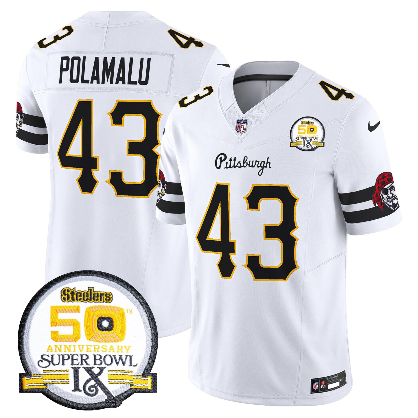 White - Troy Polamalu