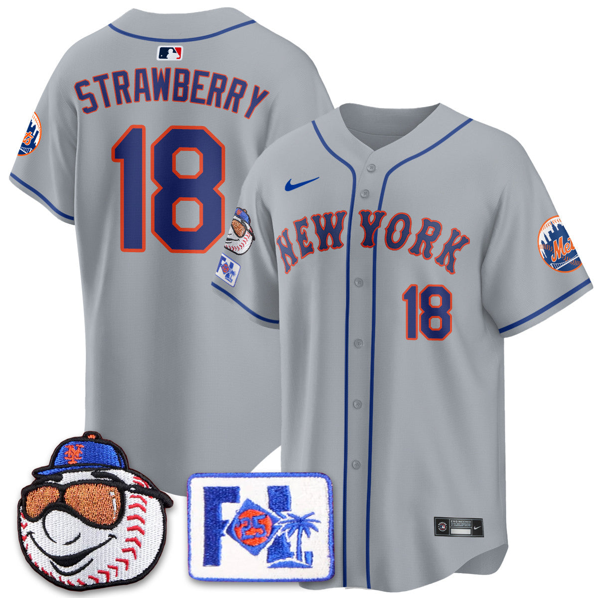 Darryl Strawberry - 18 - Gray