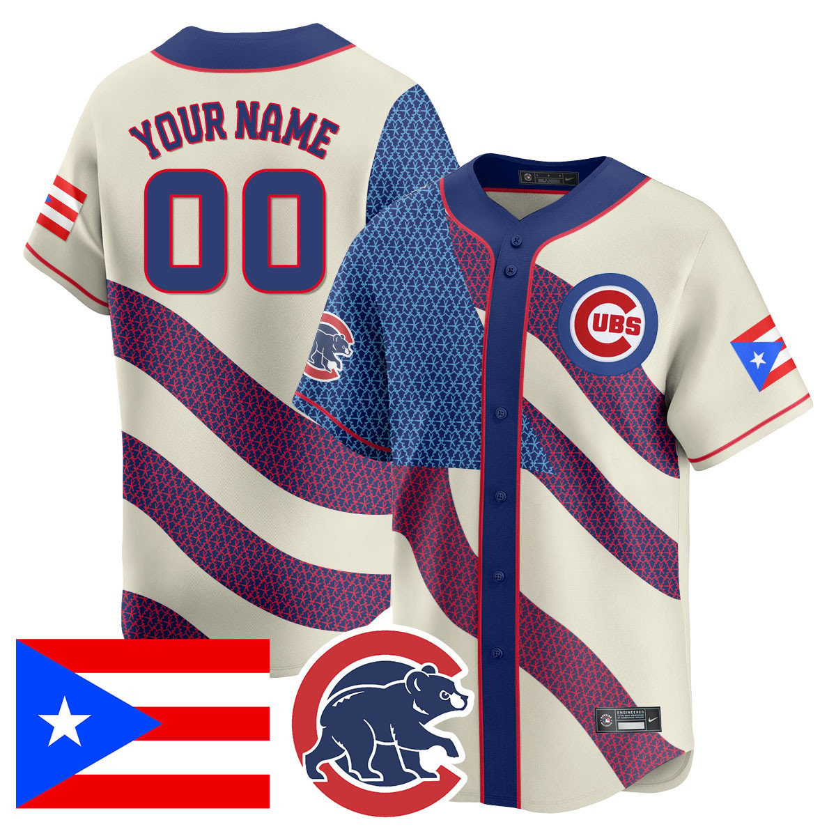 Custom Gender/Name Puerto Rican Heritage Jersey