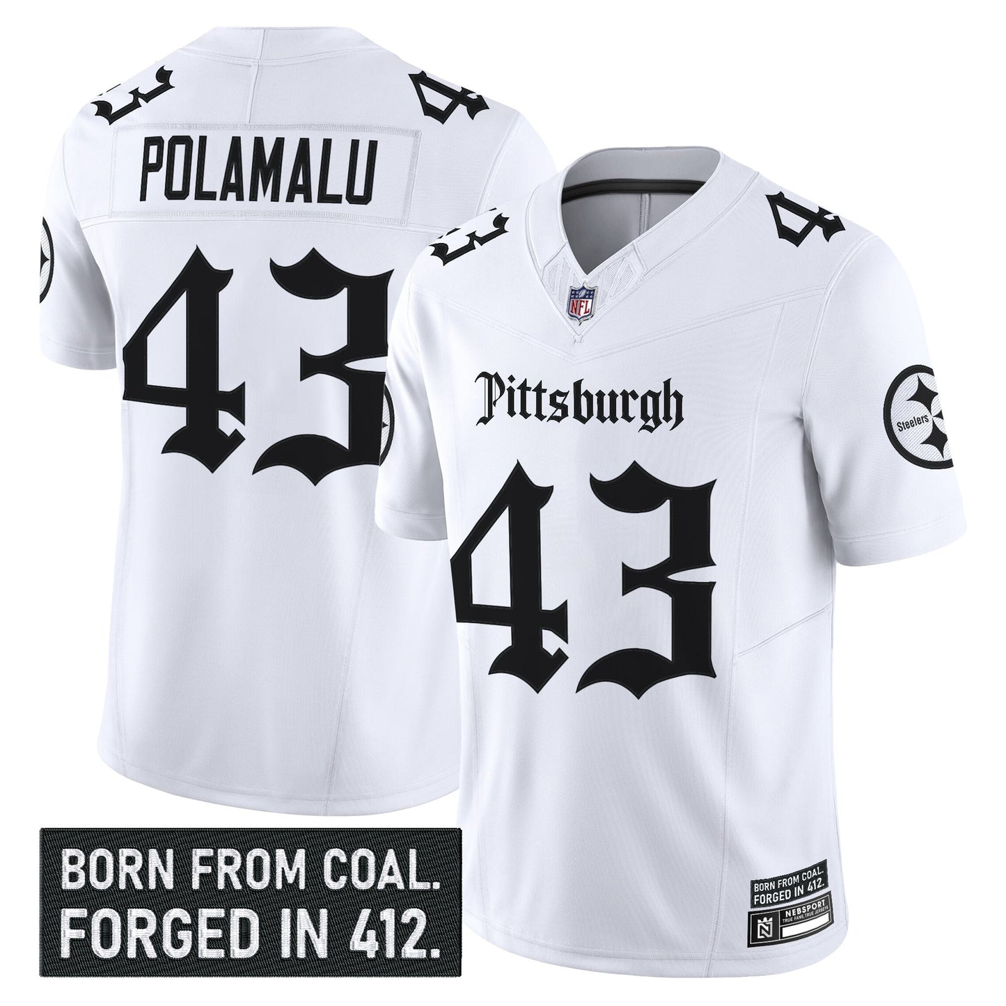 White - Troy Polamalu