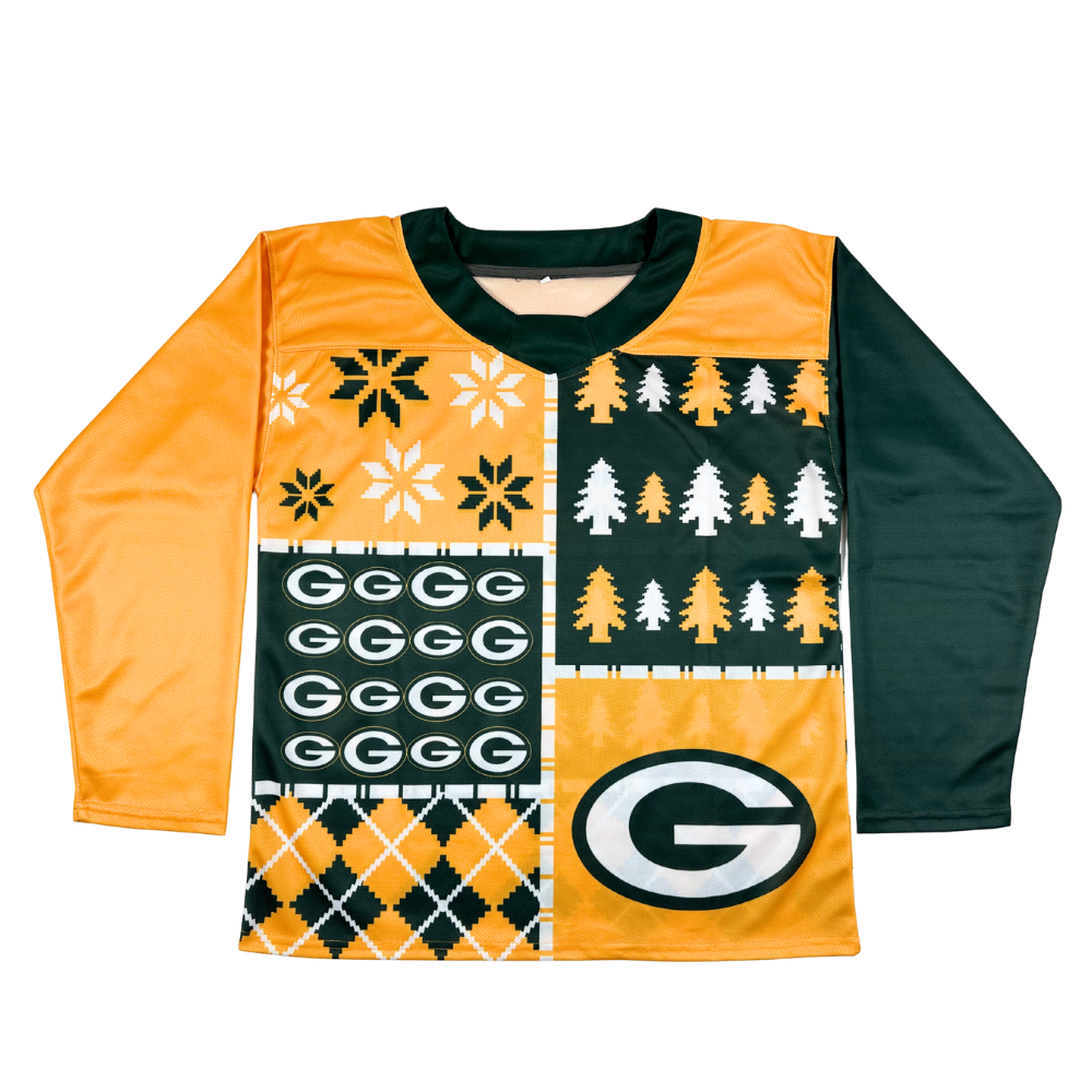 Green Bay Christmas Hockey Jersey
