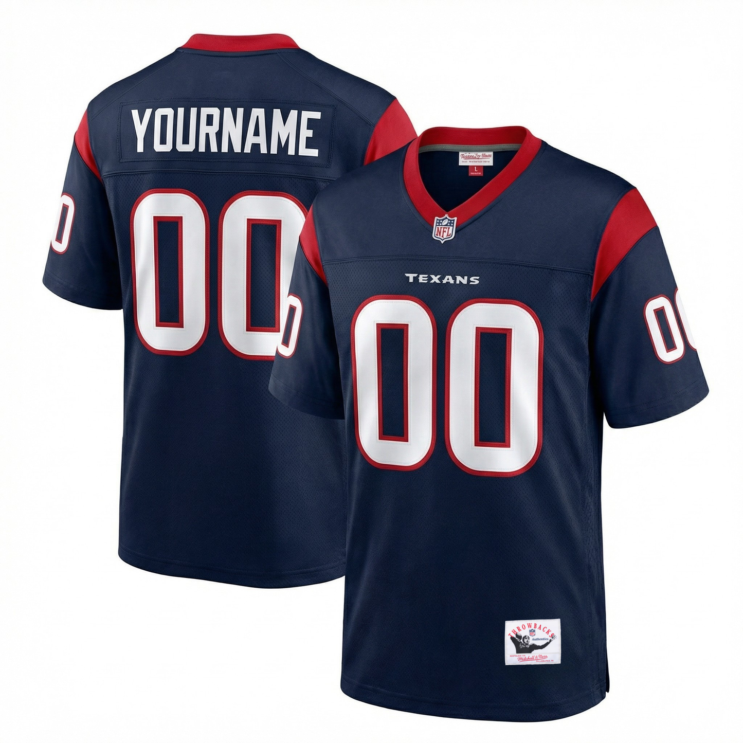 Texans Custom Football Jersey (Ships 2-4 weeks)