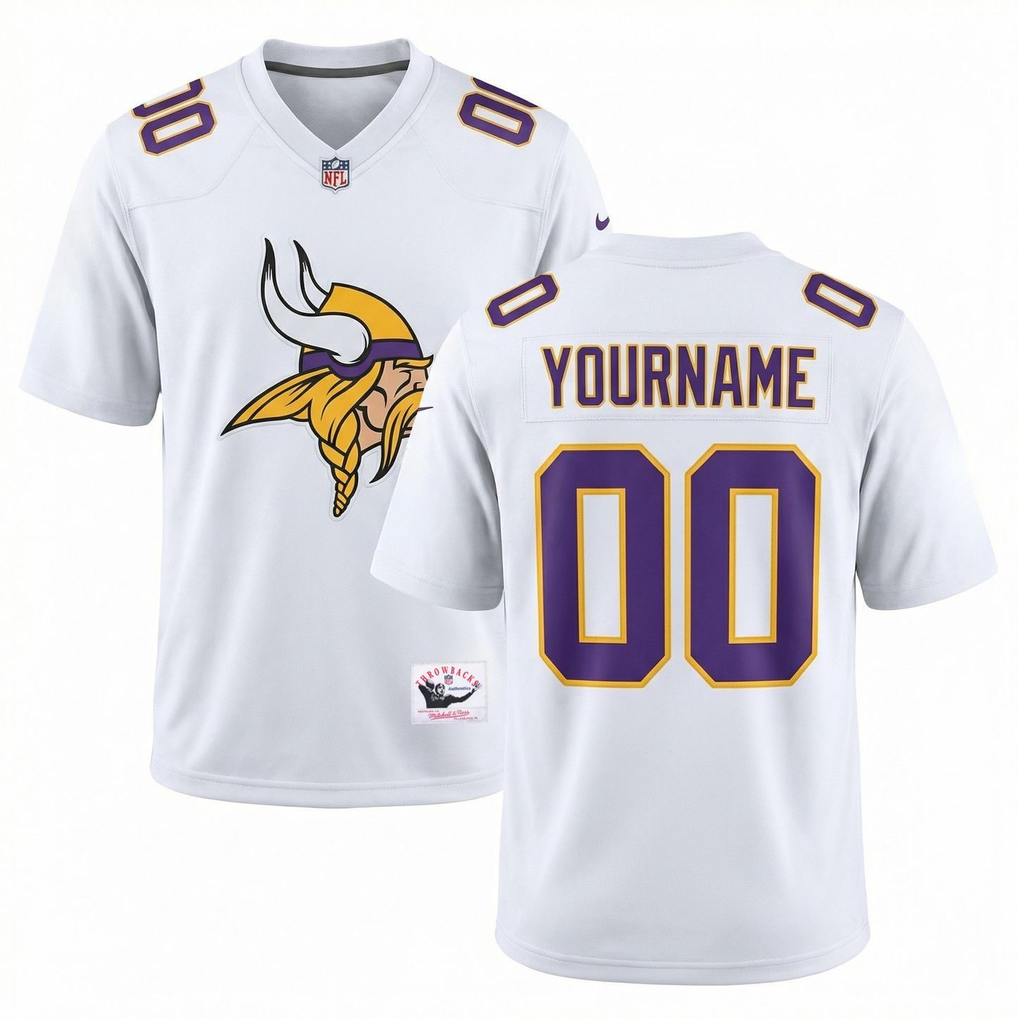 Vikings Custom Football Jersey (Ships in 3–6 Weeks)