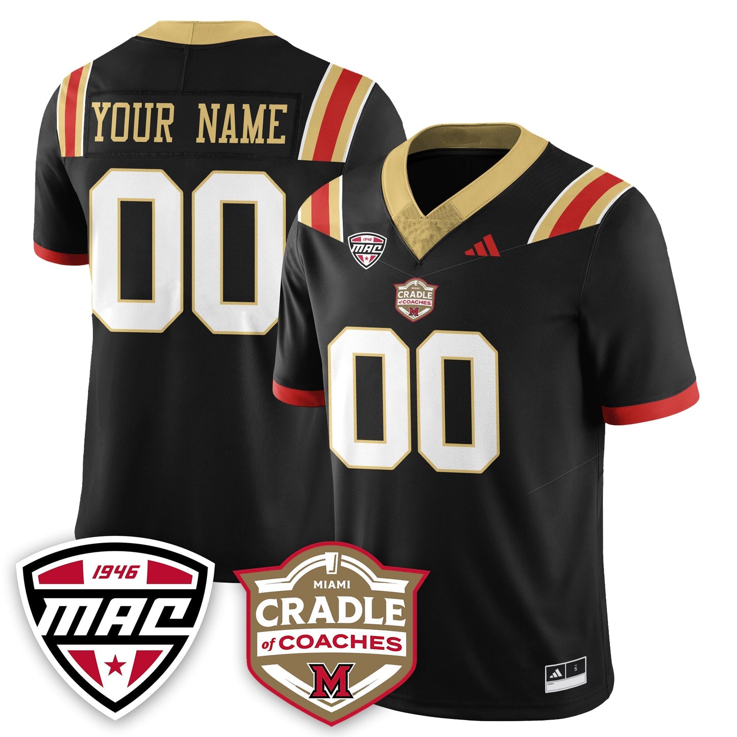 Custom RedHawks Football "Cradle of Coaches" Vapor Limited Jersey