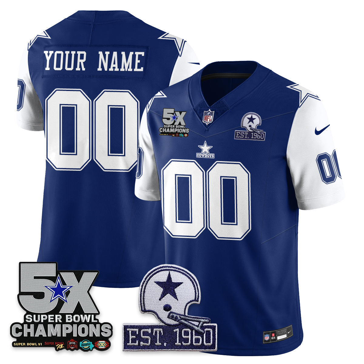 5-Time Champions Patch Vapor Limited Jersey