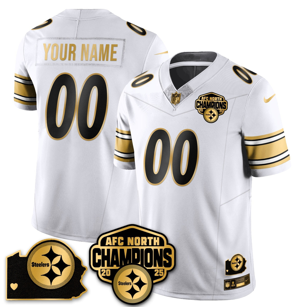 AFC North Division Champions Vapor Limited Gold Jersey