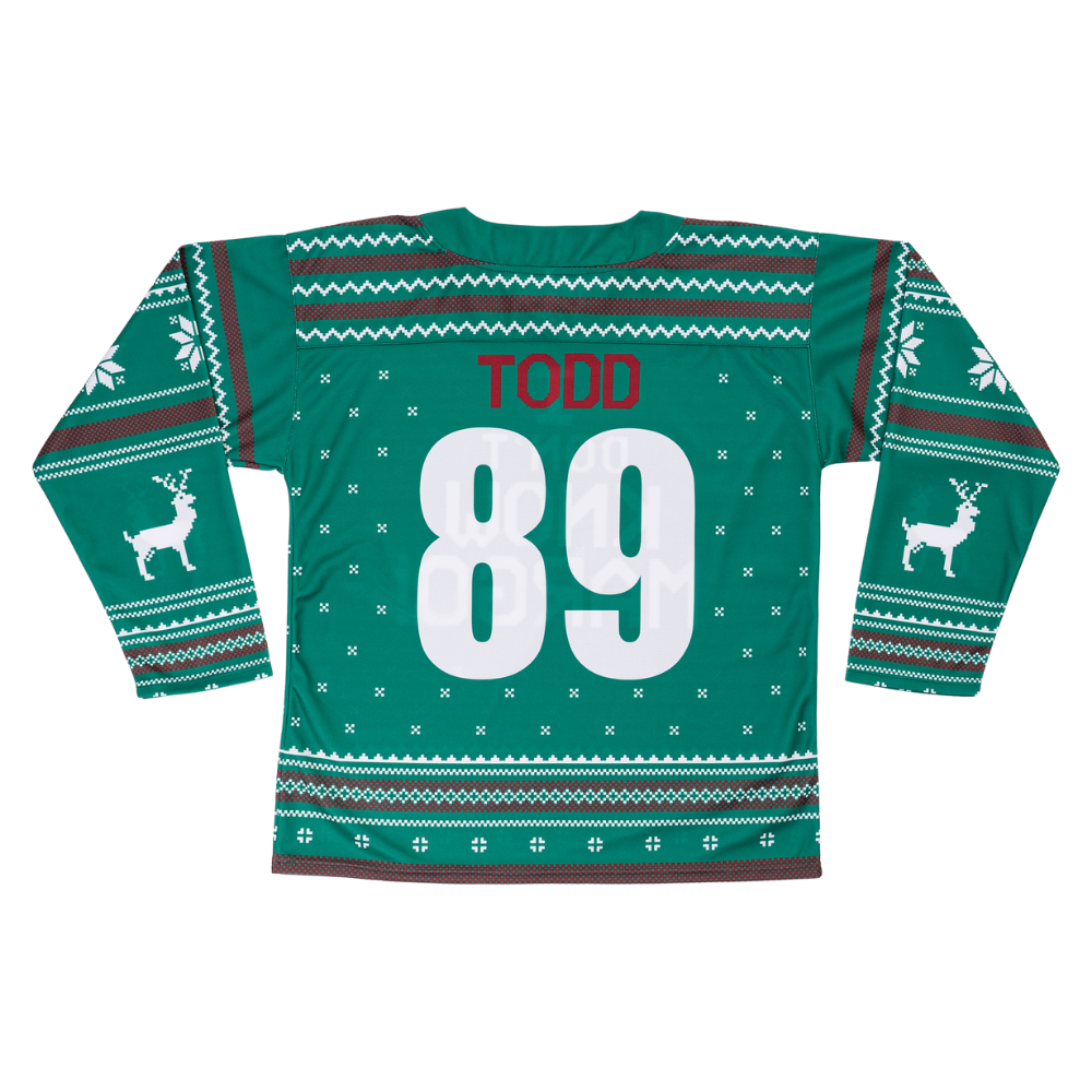 Margo & Todd Christmas Hockey Jersey