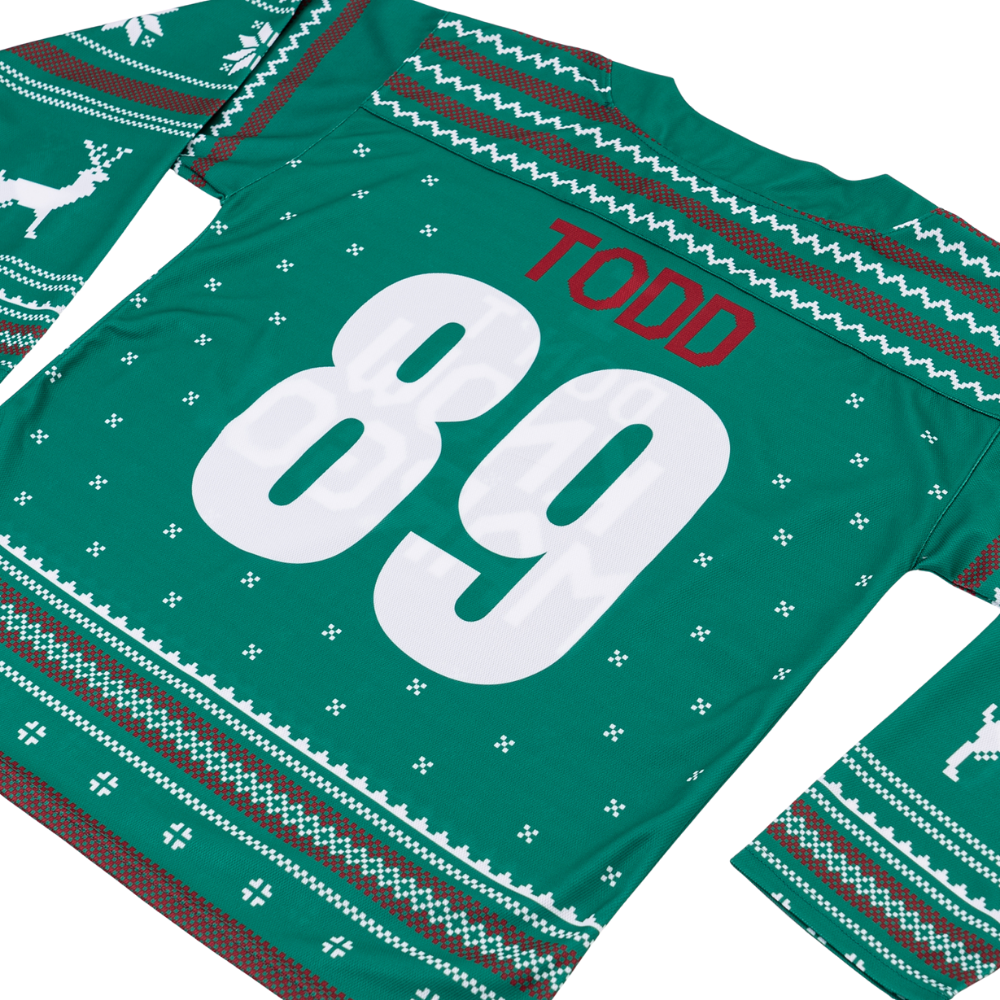 Margo & Todd Christmas Hockey Jersey
