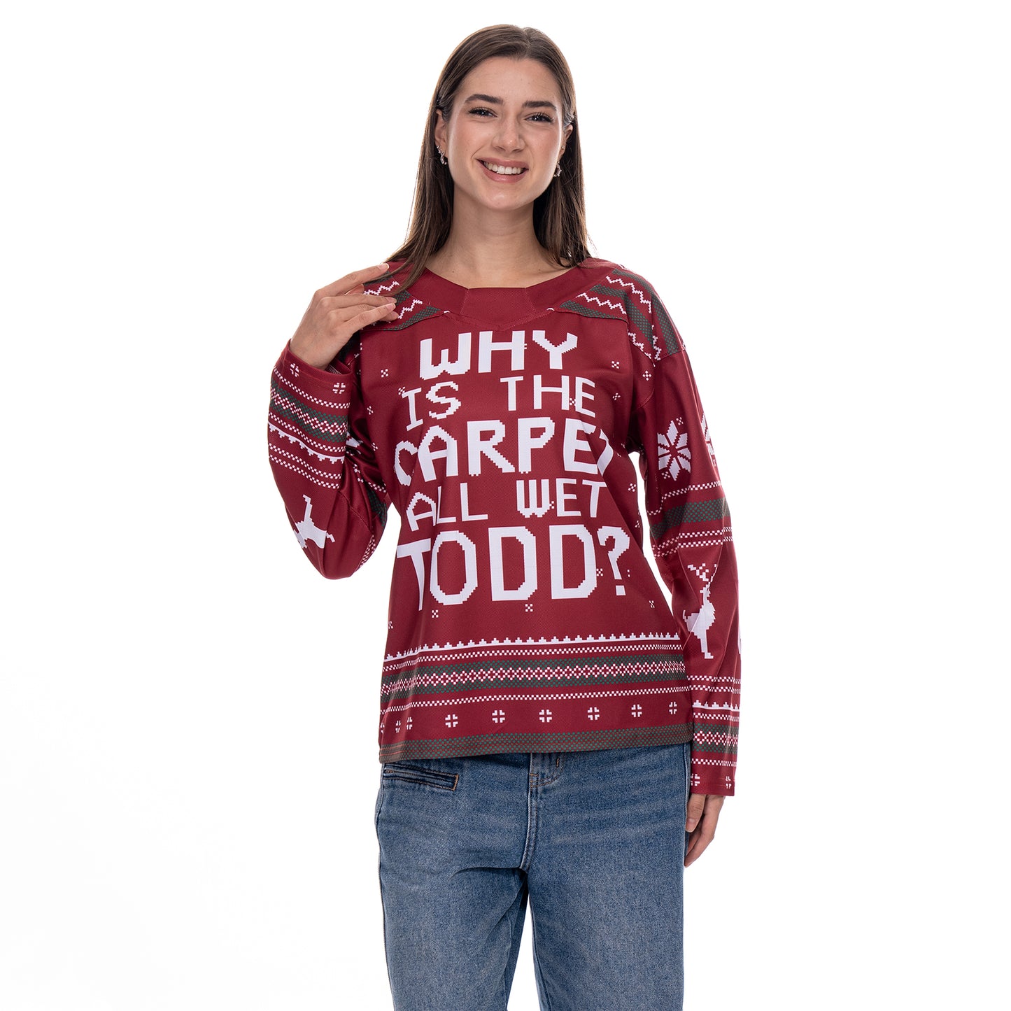 Margo & Todd Christmas Hockey Jersey