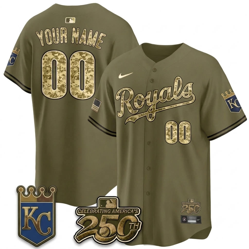 New Era Olive 2026 Armed Forces Day Vapor Limited Custom Jersey