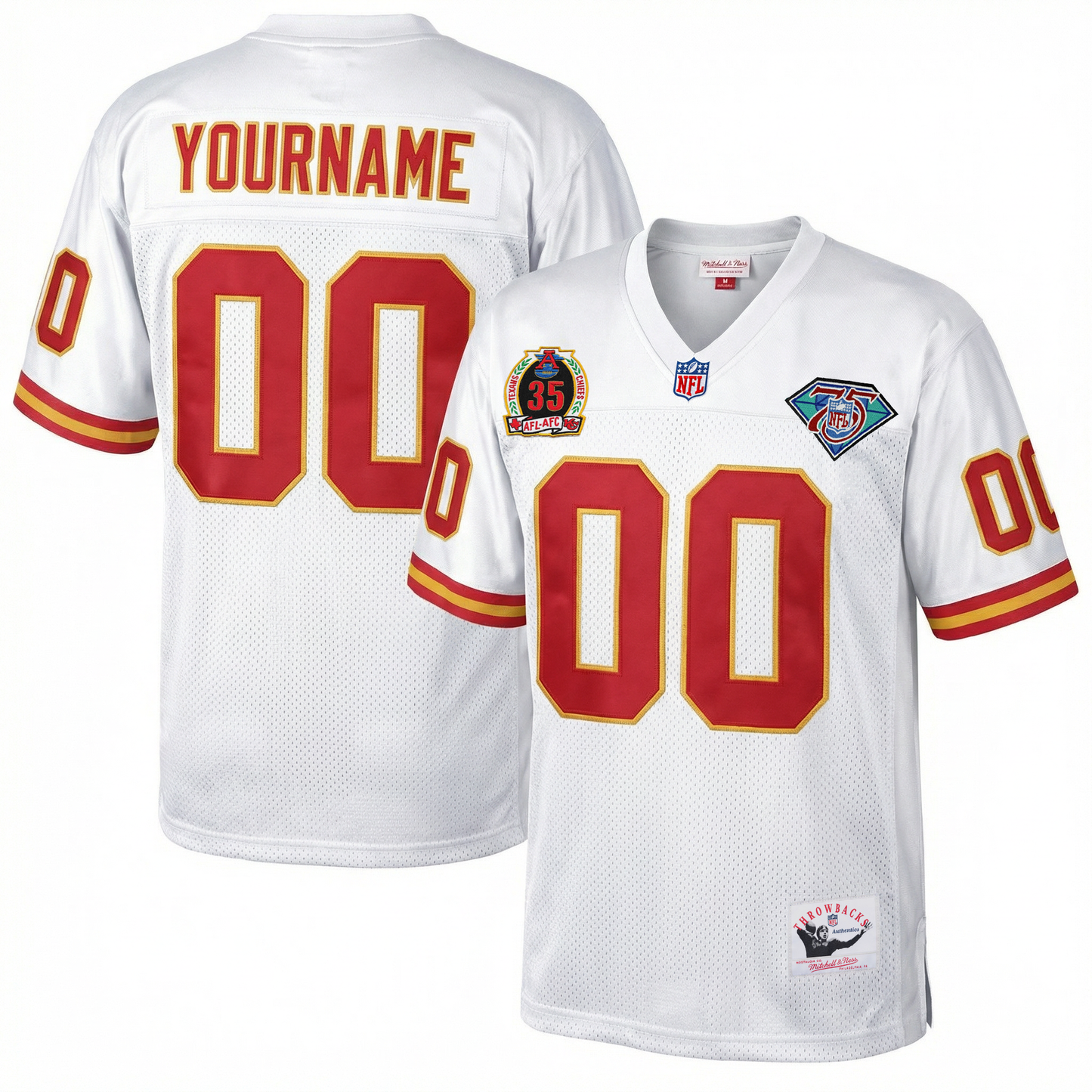 Chiefs Custom Football Jersey (Ships 2-4 weeks)