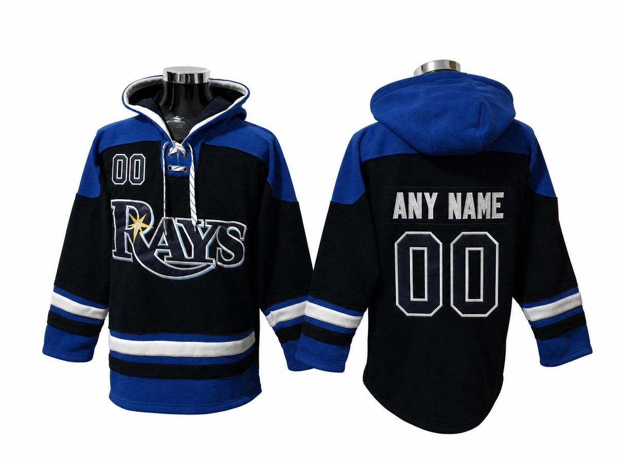 Black / Royal Blue Hoodie Custom
