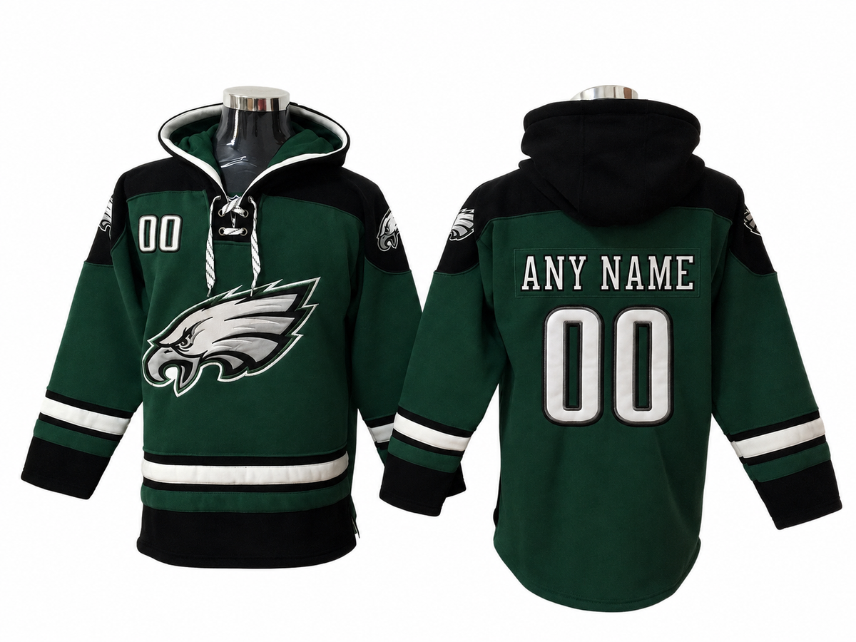 Dark Green/Black/White Hoodie Custom