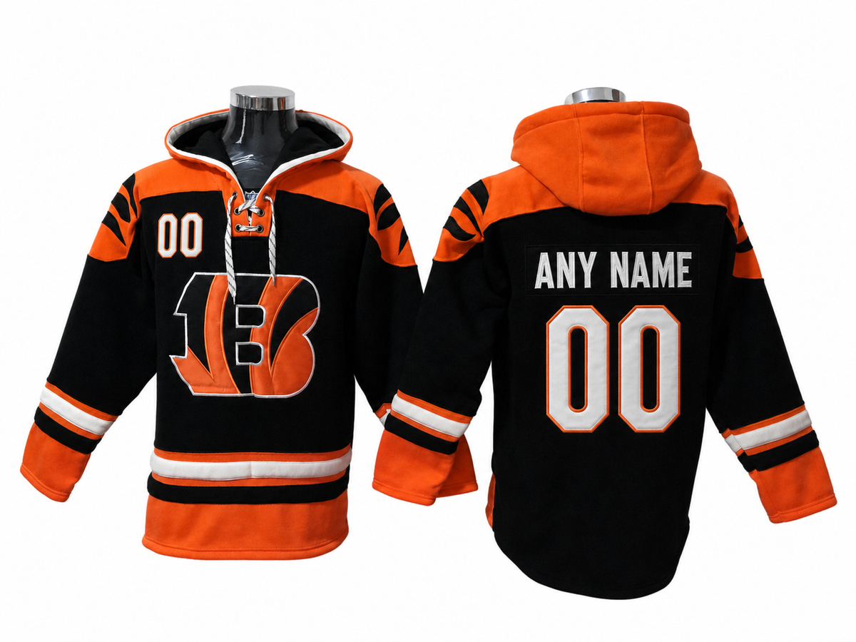 Orange/Black/White Hoodie Custom