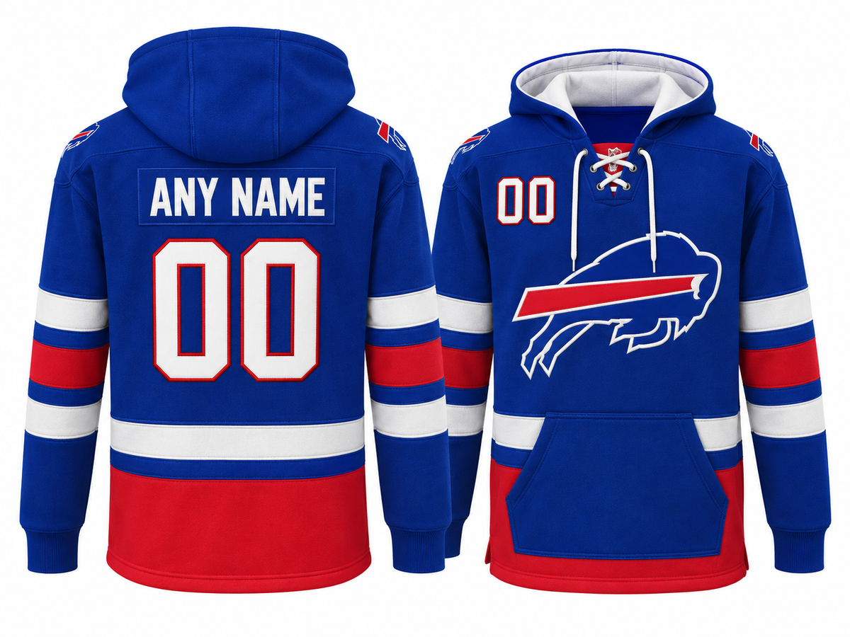 Royal Blue/Red/White Hoodie Custom