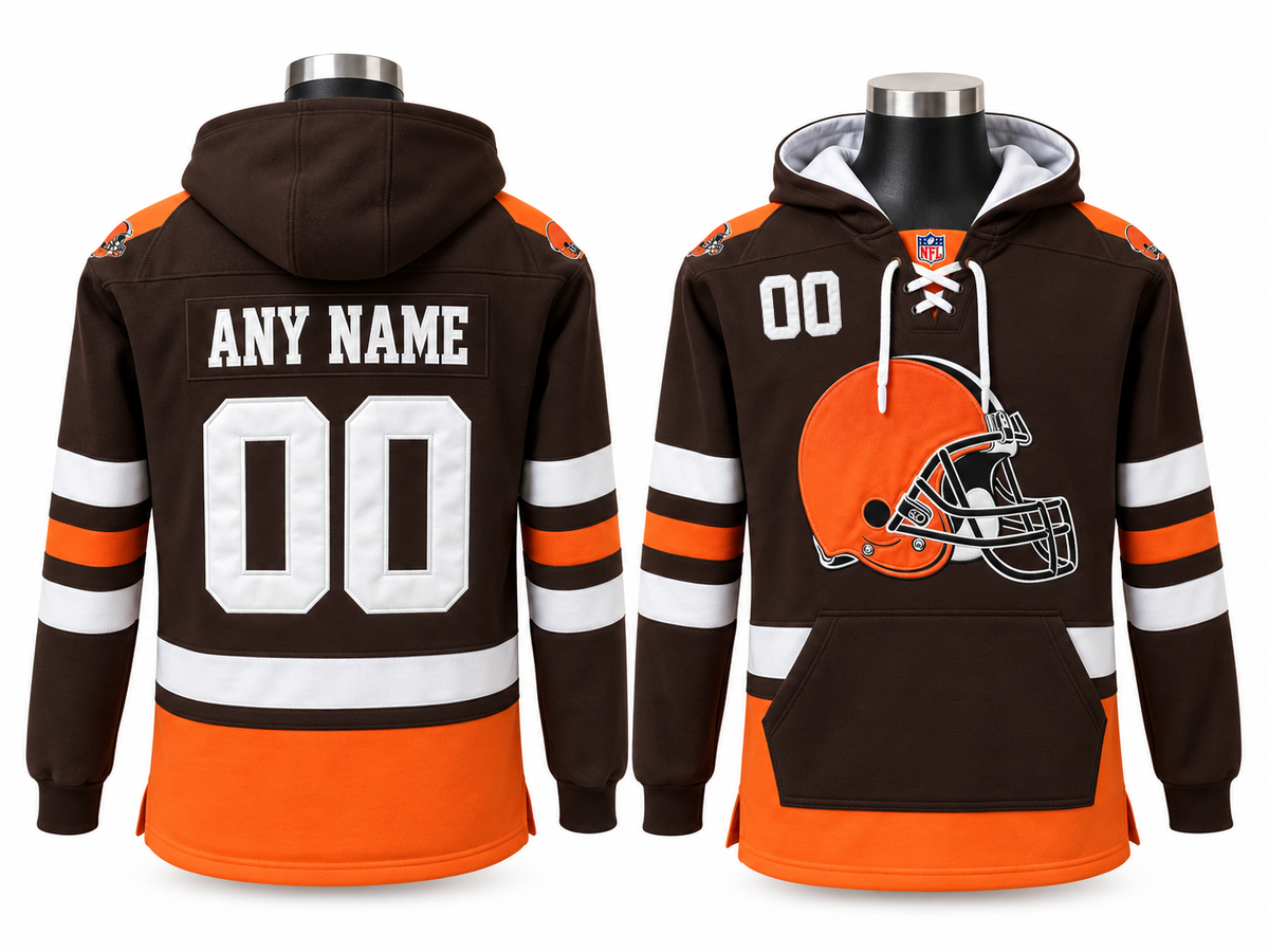 Brown/Orange/White Hoodie Custom