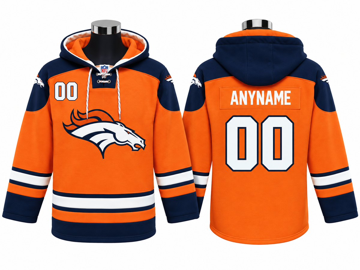 Orange/Navy/White Hoodie Custom