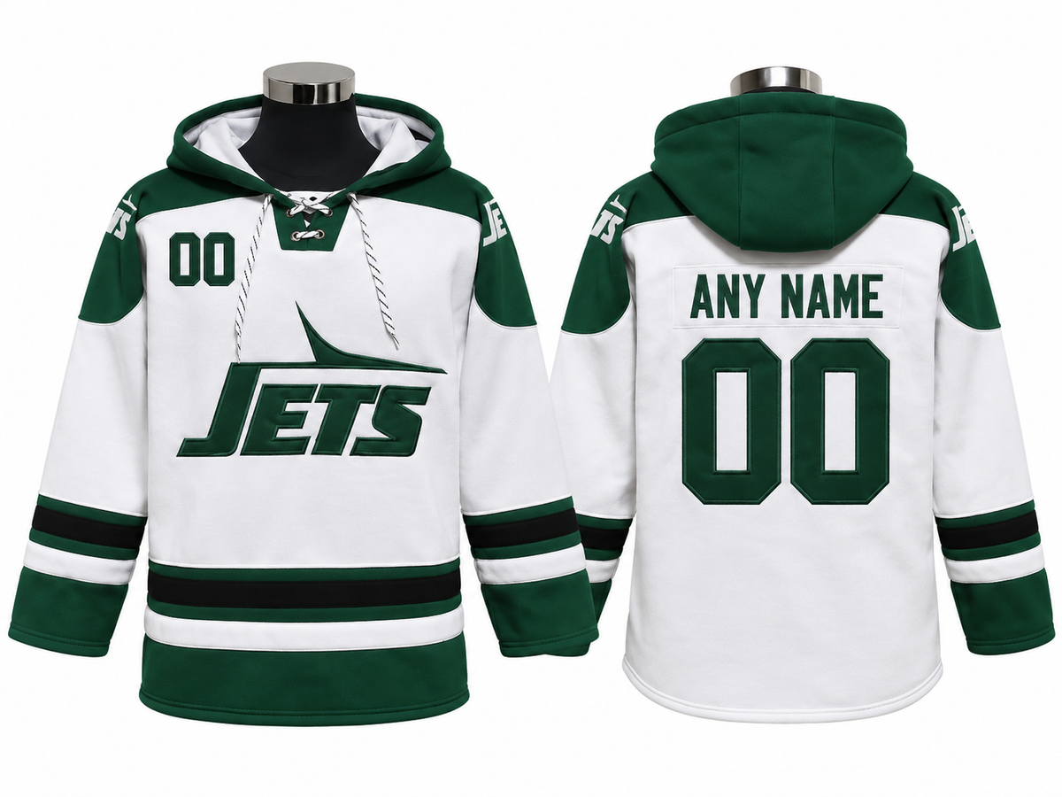 White/Green/Black Hoodie Custom