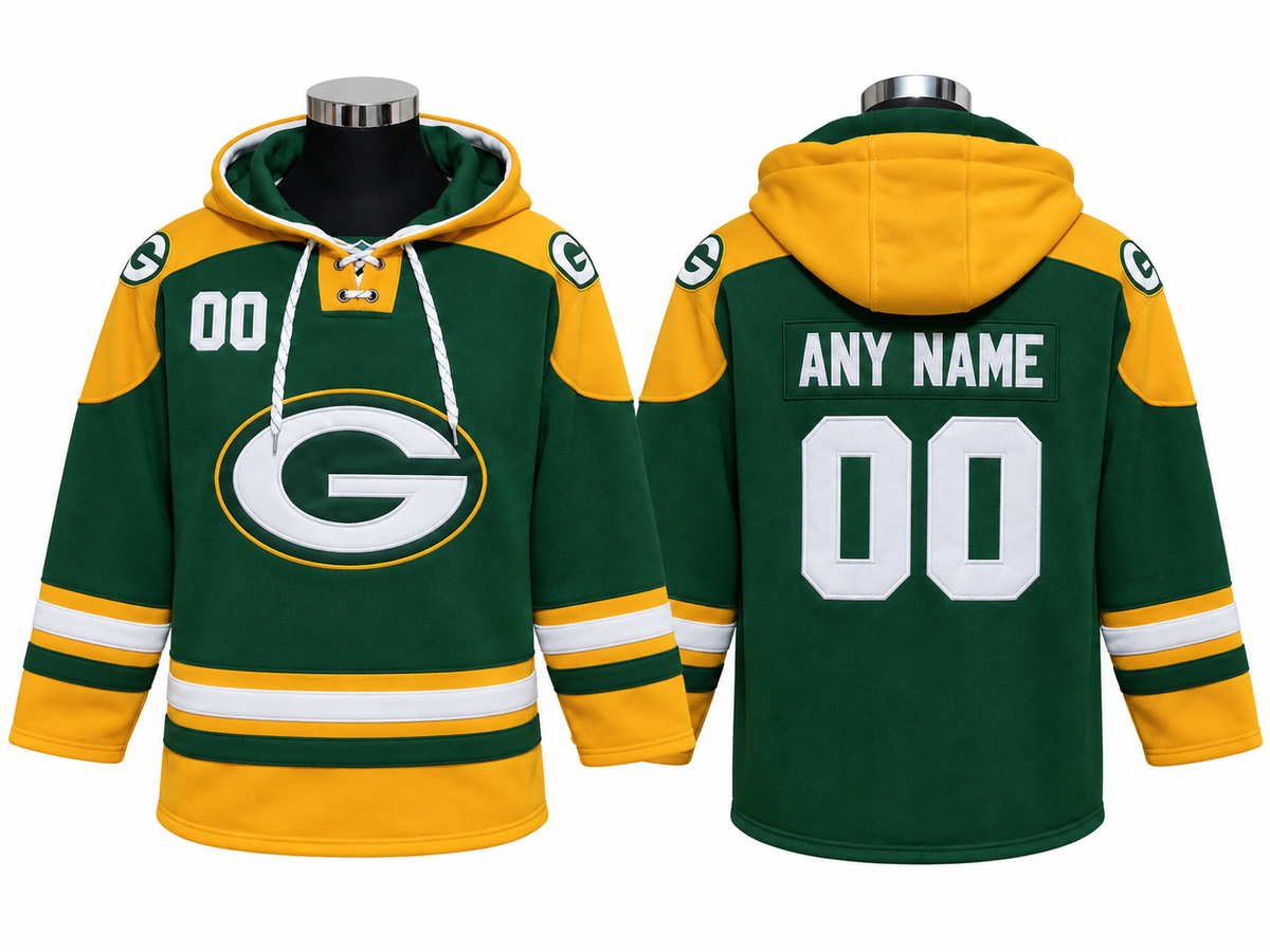 Green/Gold/White Hoodie Custom