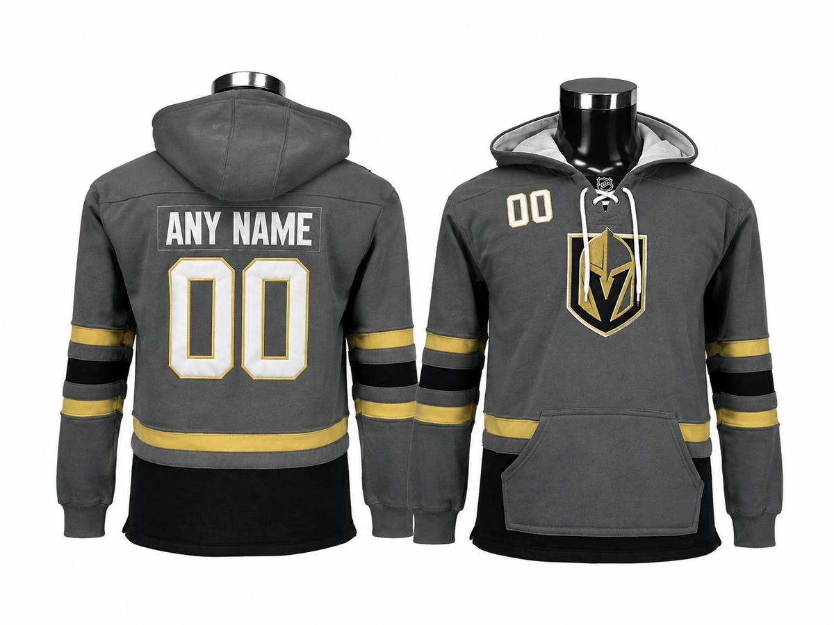 Gray/Gold Hoodie Custom