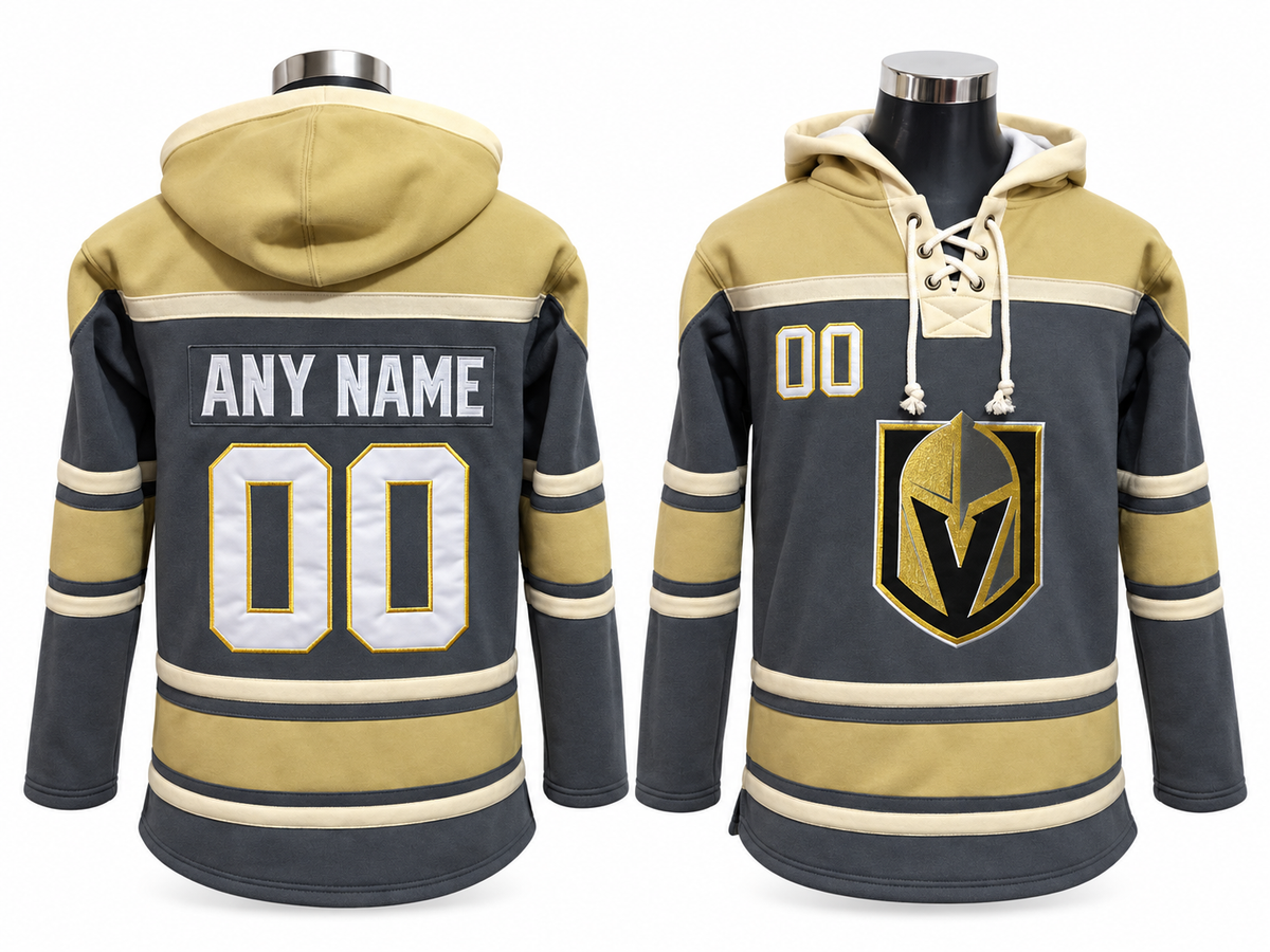 Gray/Gold Hoodie Custom
