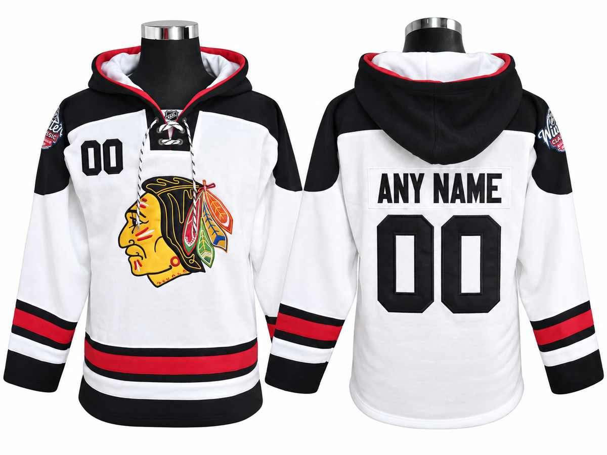 White/Red Hoodie Custom