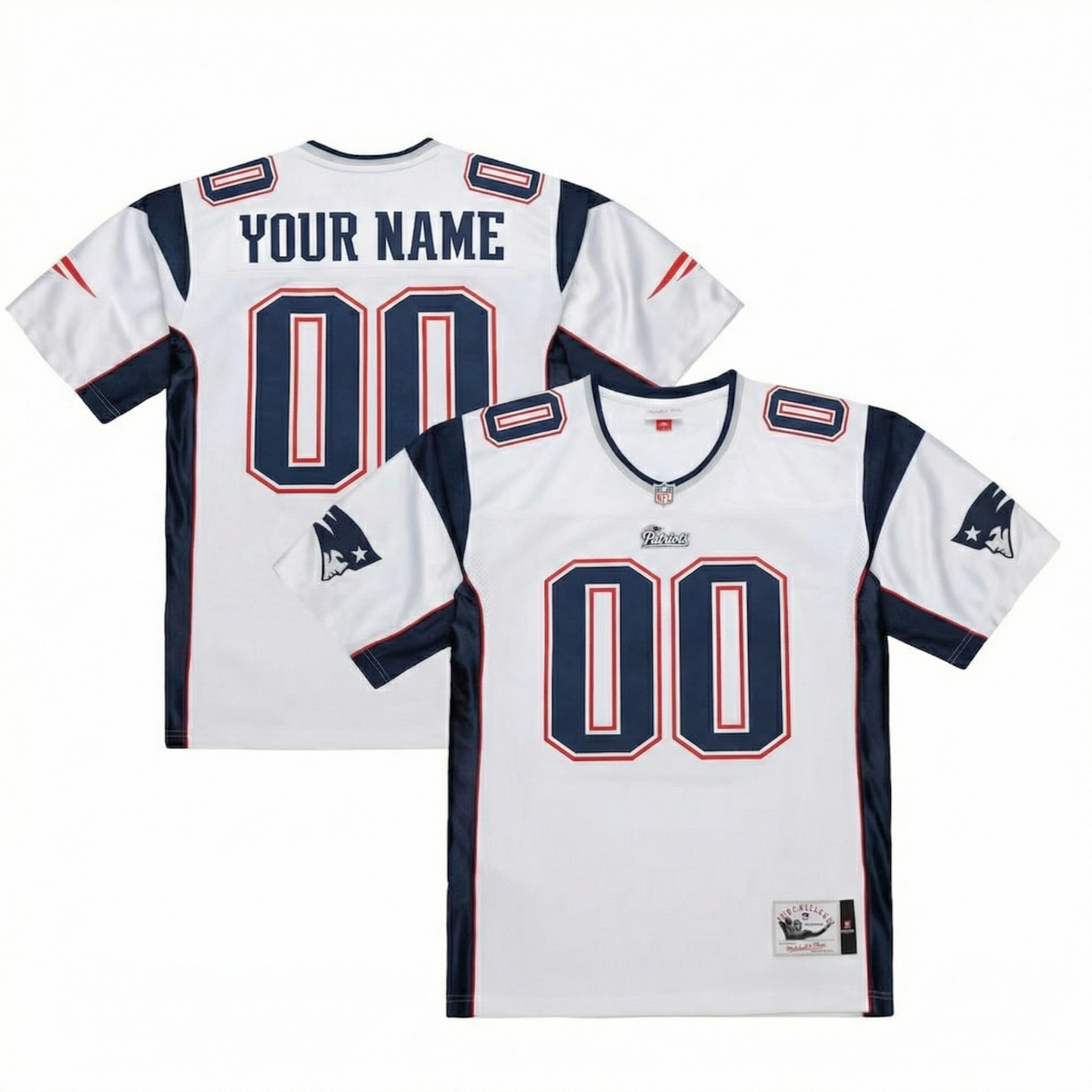 Patriots Custom Football Jersey (Ships 3-6 weeks)