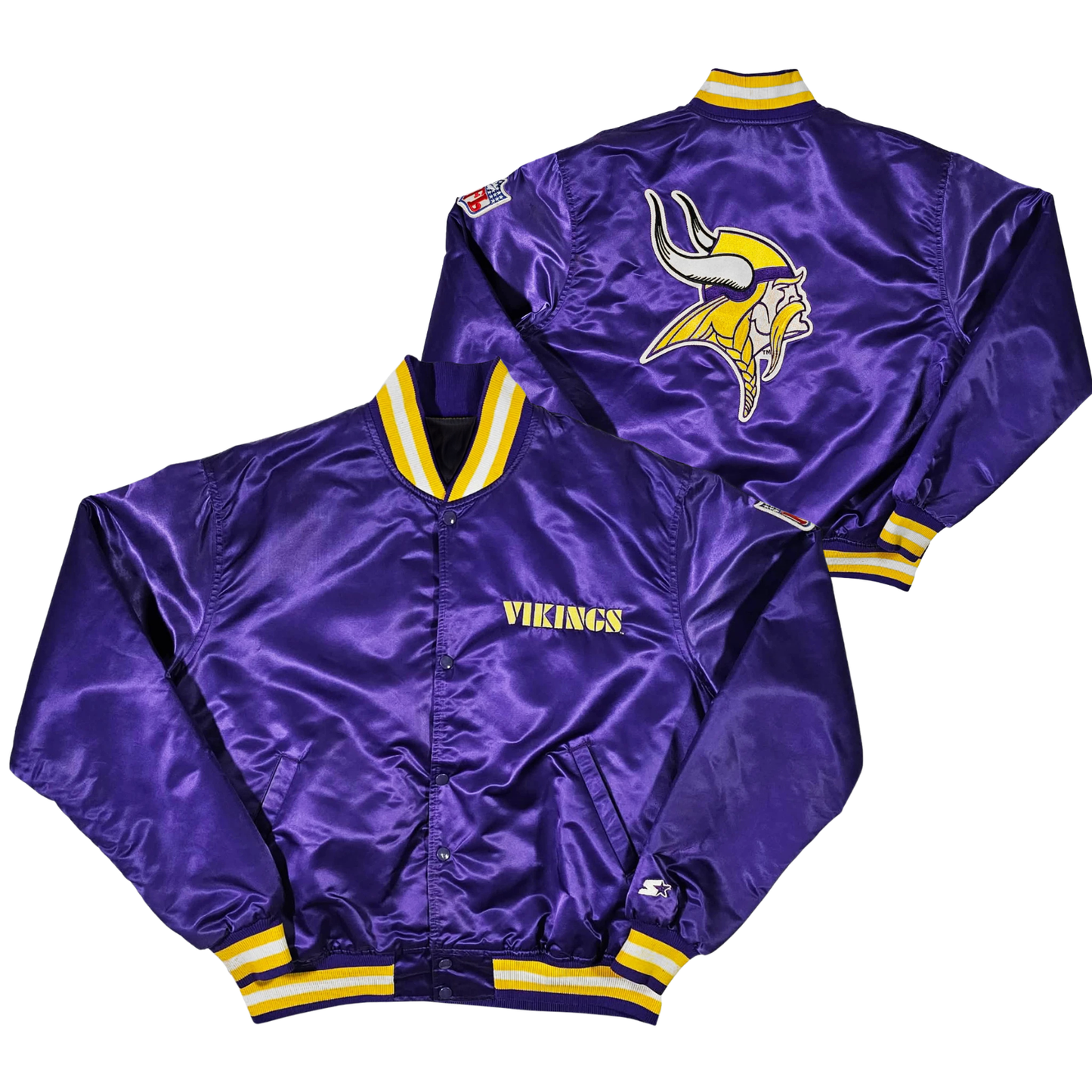 Vikings Throwback Satin Bomber – (Pre order Ships in 3-6 weeks)