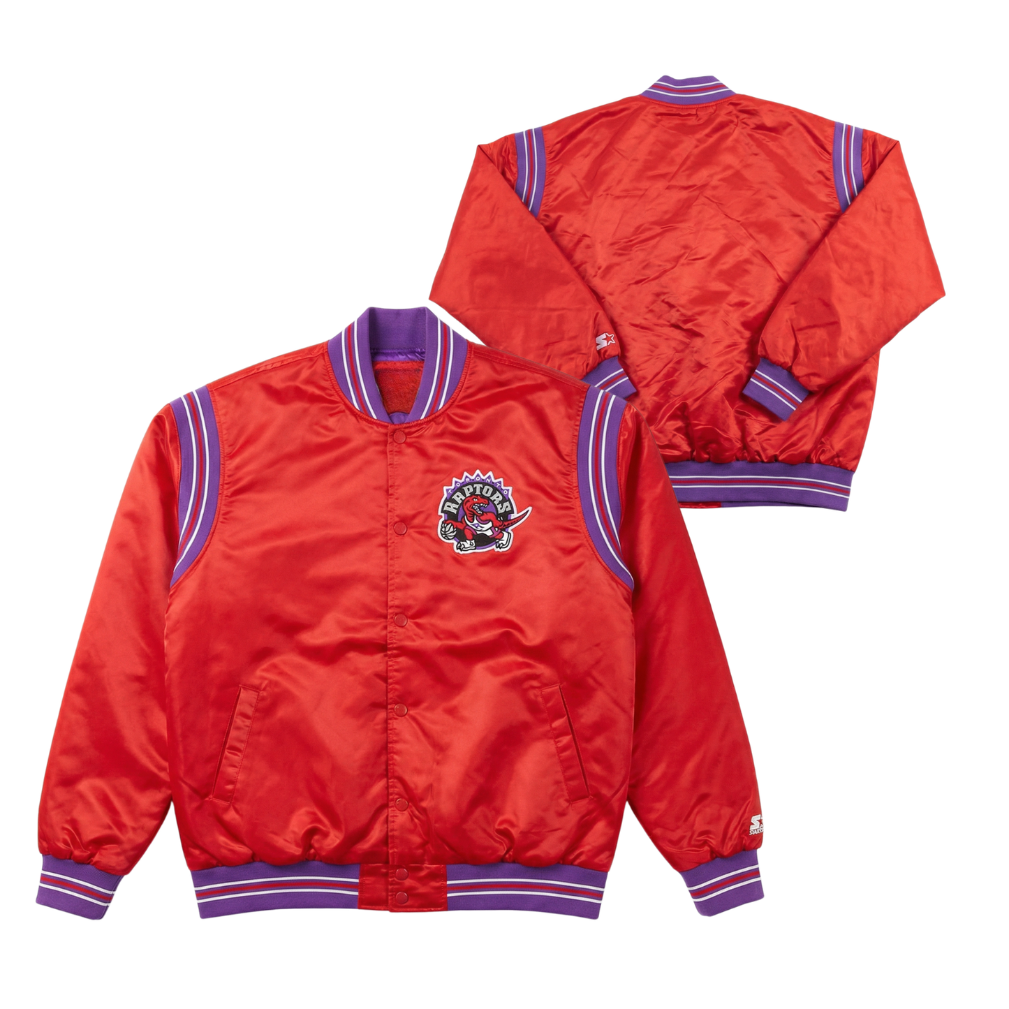 Raptors Throwback Satin Bomber – (Pre order Ships in 3-6 weeks)