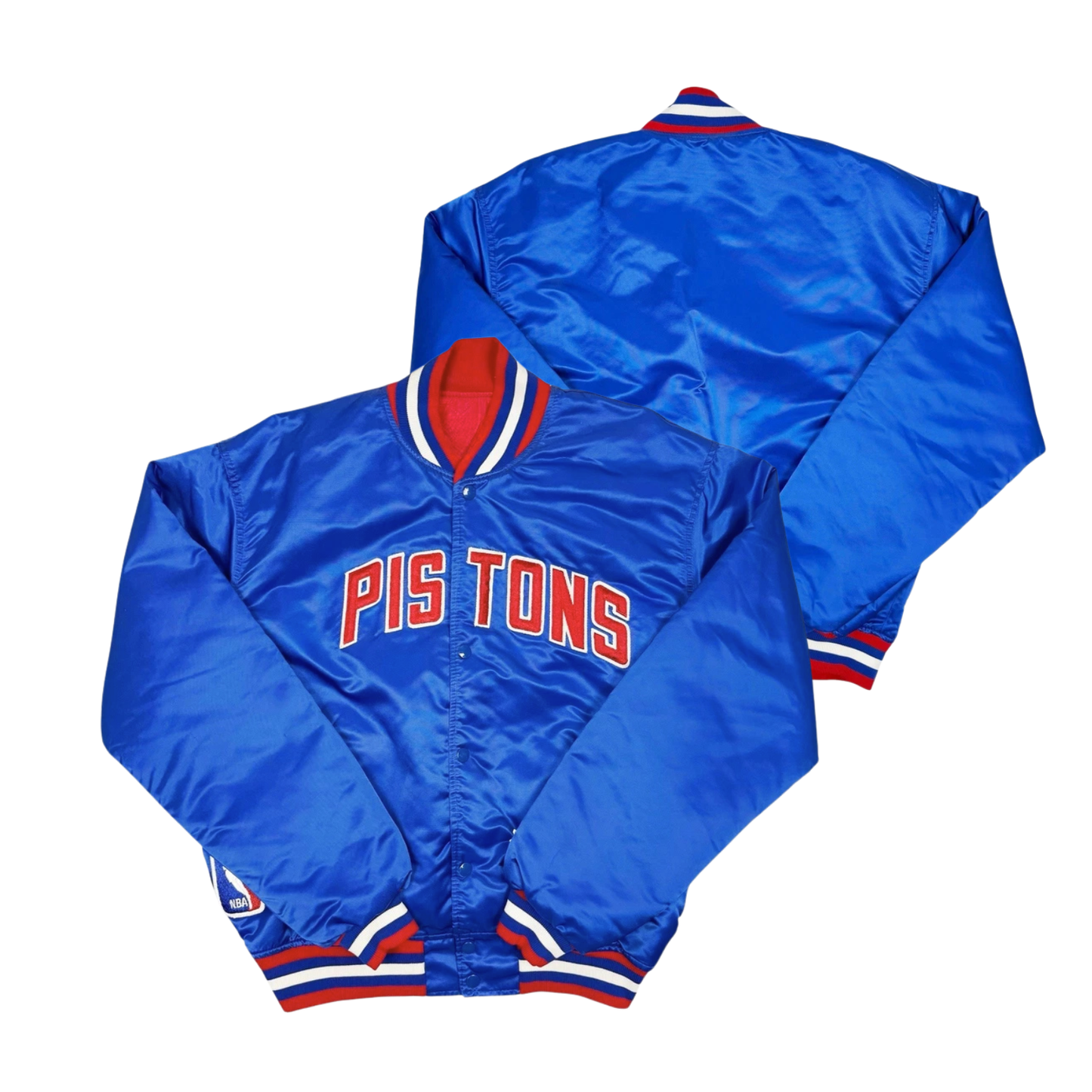 Pistons Throwback Satin Bomber – (Pre order Ships in 3-6 weeks)