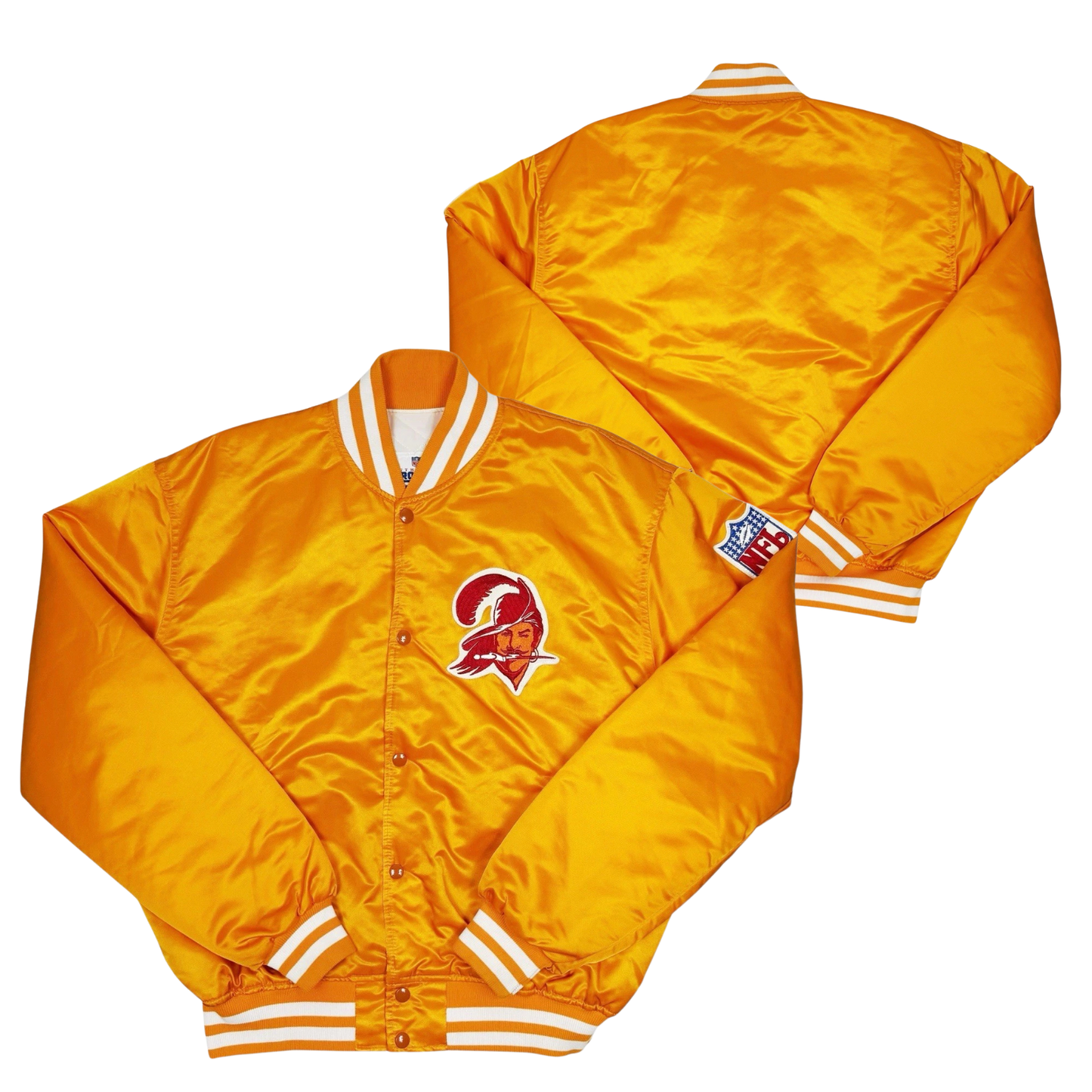 Buccaneers Throwback Satin Bomber – (Pre order Ships in 3-6 weeks)