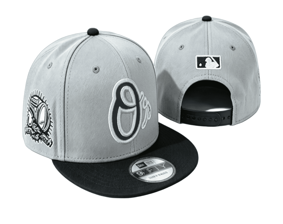 Gray/Black Baseball Hat