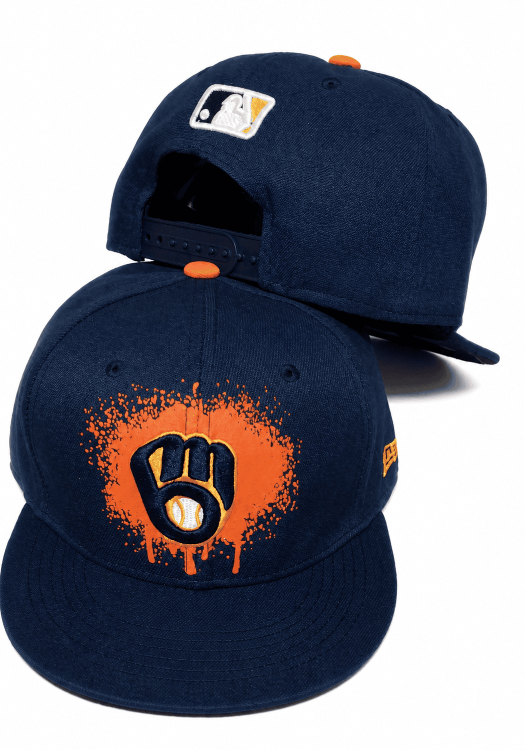 Navy/Orange Baseball Hat