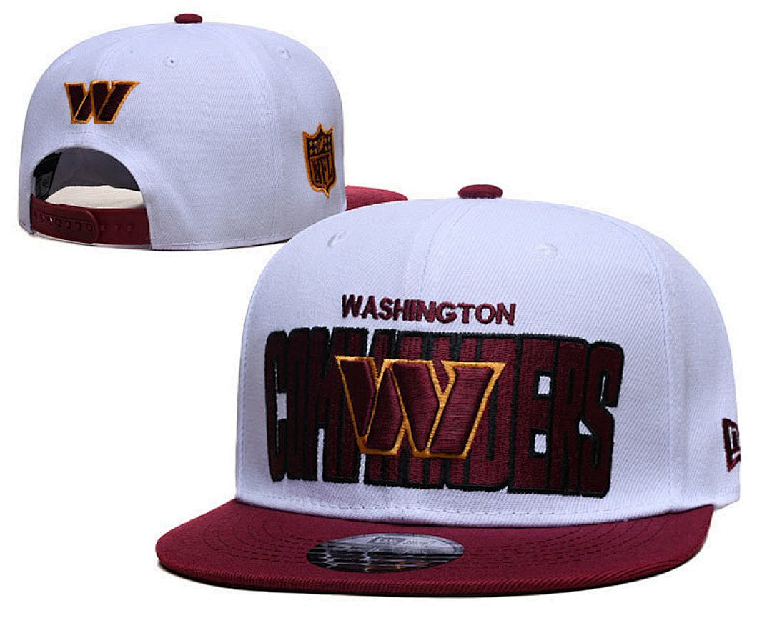 White/Burgundy Football Hat