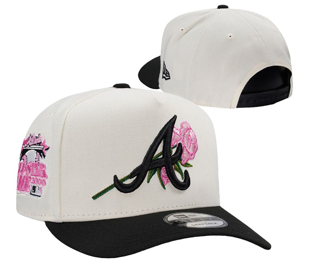 Cream/Black Baseball Hat