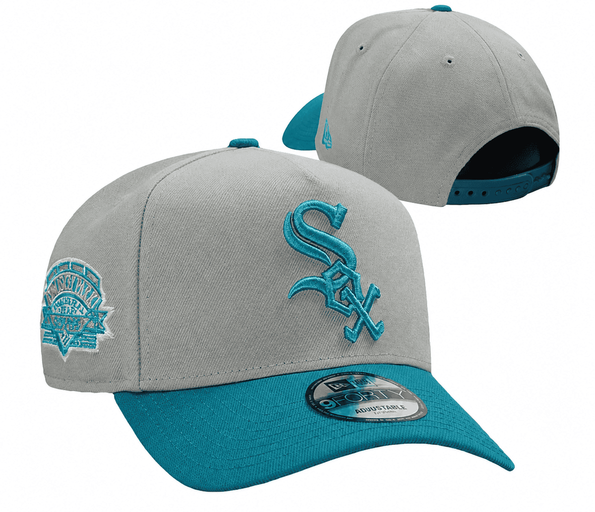 Gray/Teal Baseball Hat