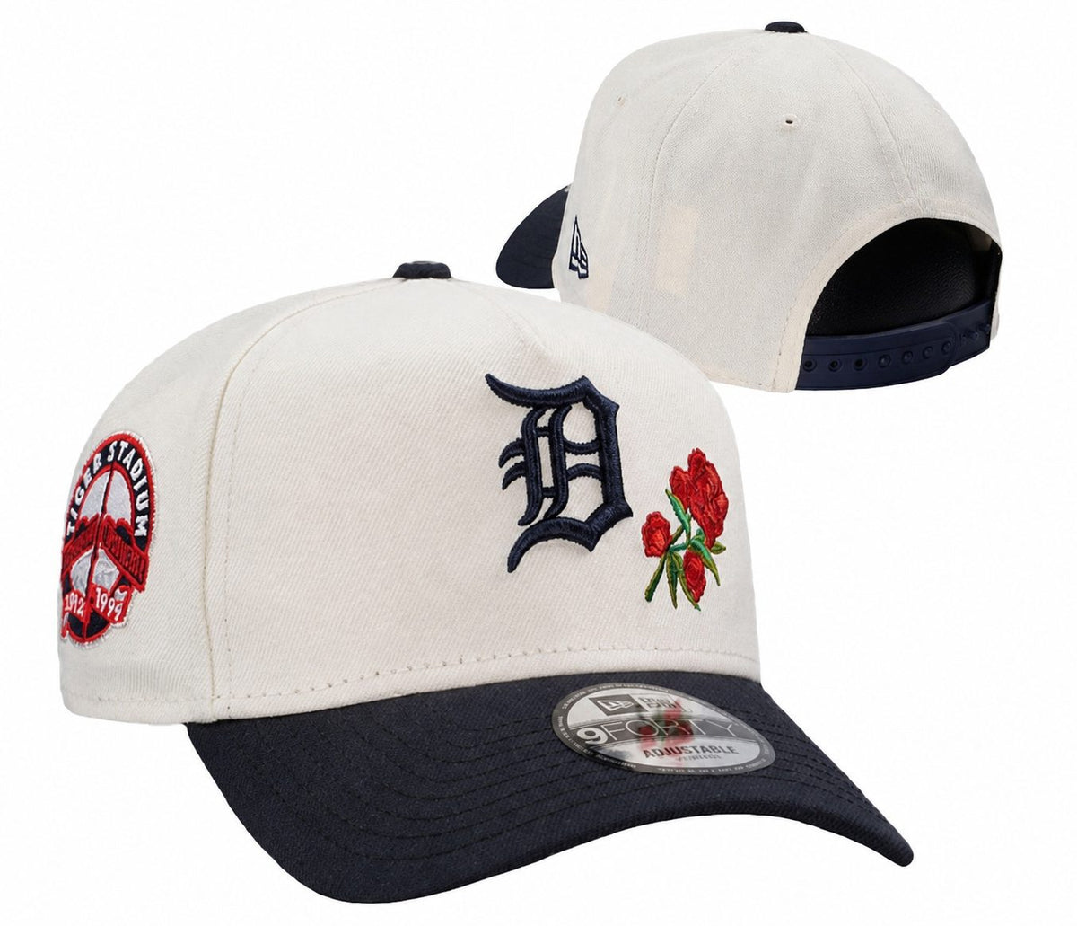 White/Navy Baseball Hat
