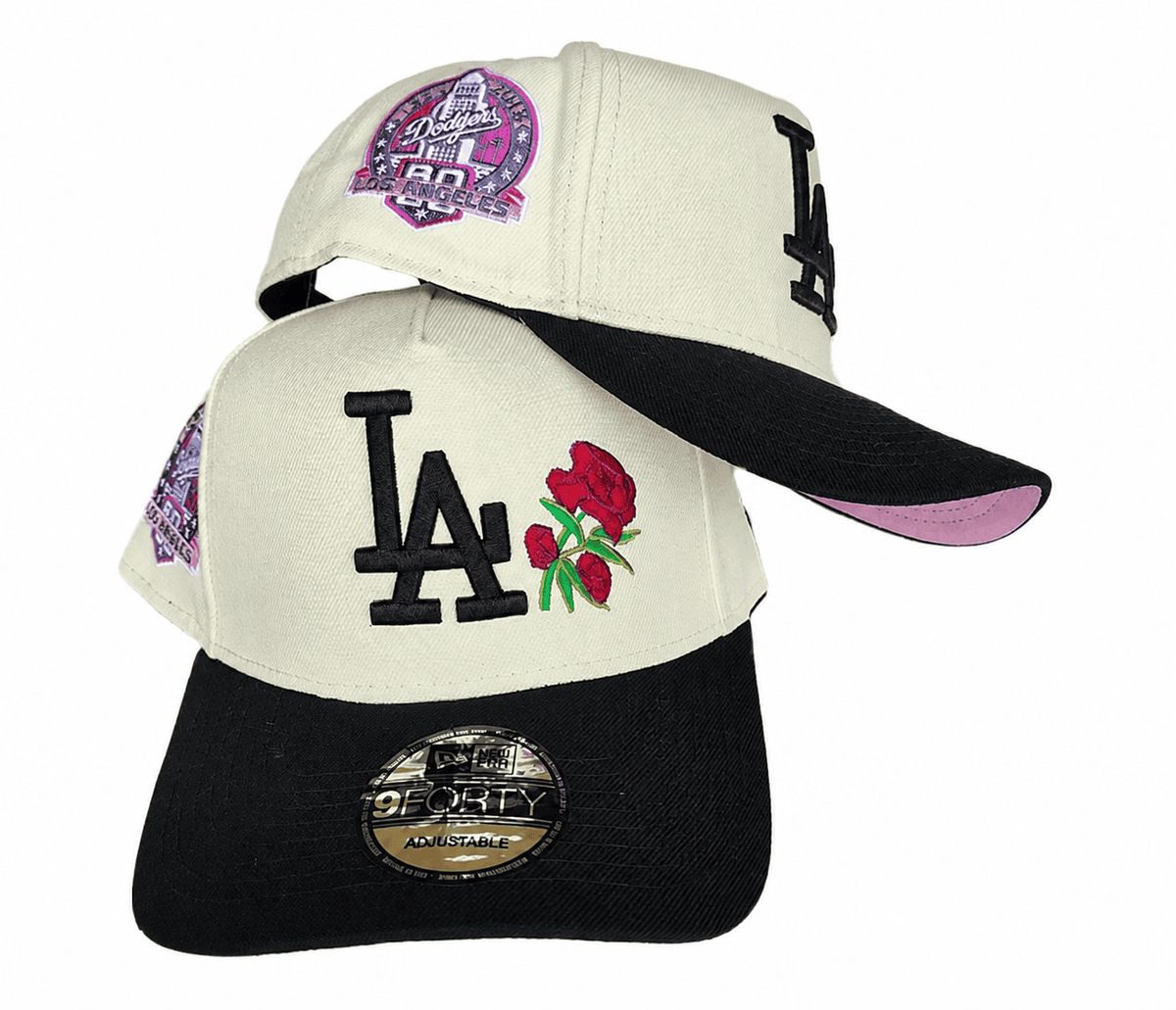 White/Black/Pink Baseball Hat