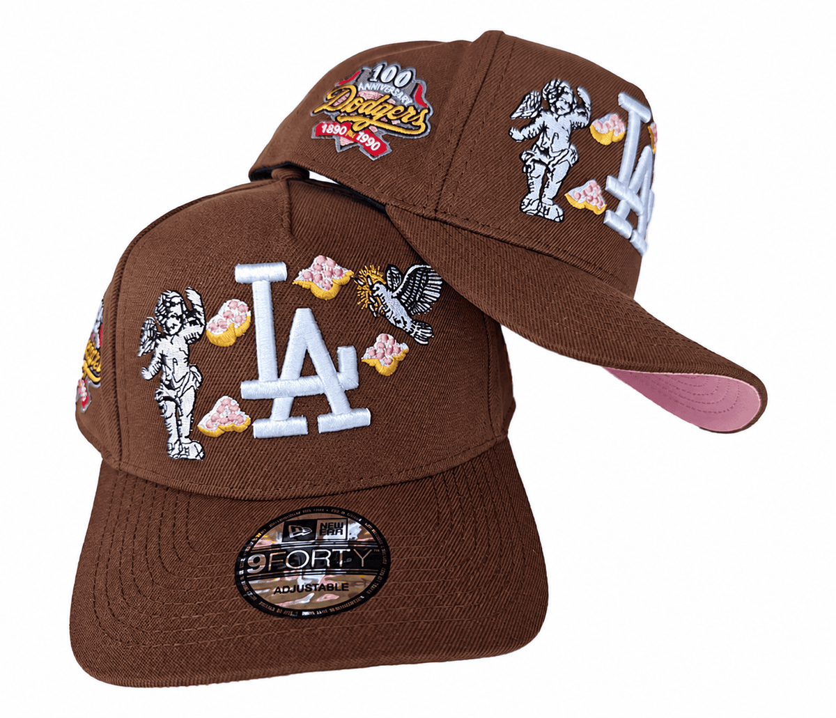 Brown/Pink Baseball Hat