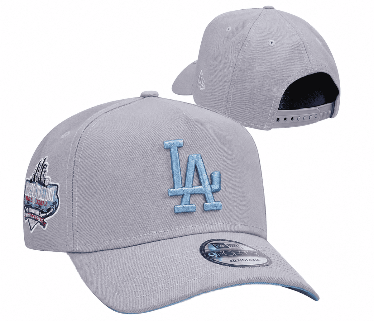 Gray/Light Blue Baseball Hat