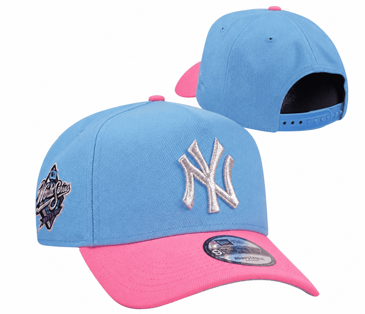 Light Blue/Pink Baseball Hat