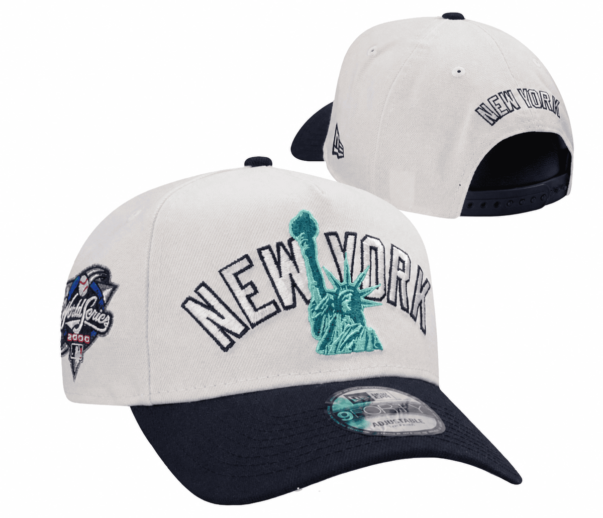Cream/Navy Baseball Hat