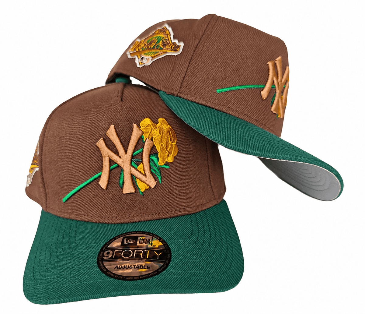 Brown/Green Baseball Hat