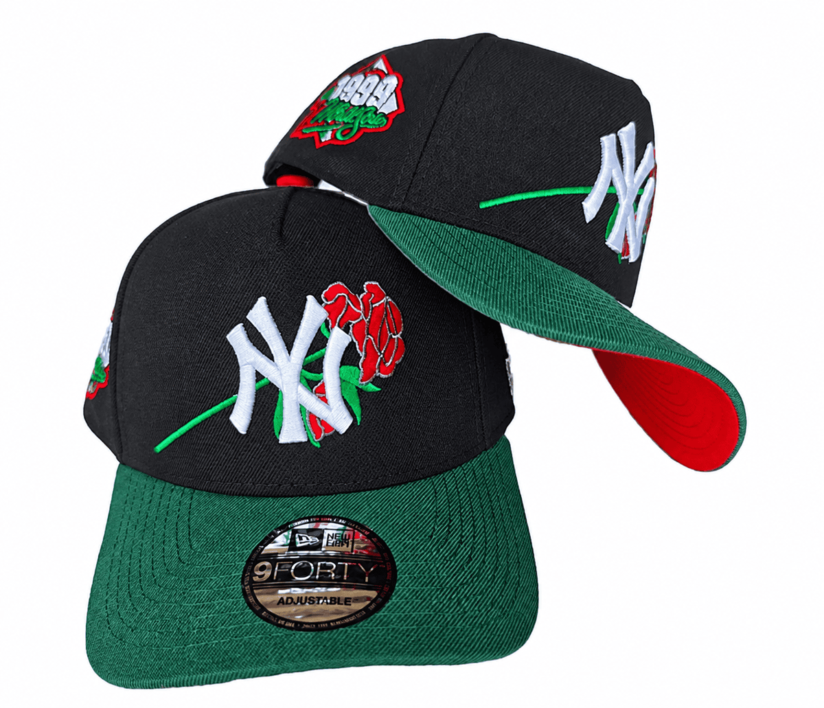 Black/Green Baseball Hat